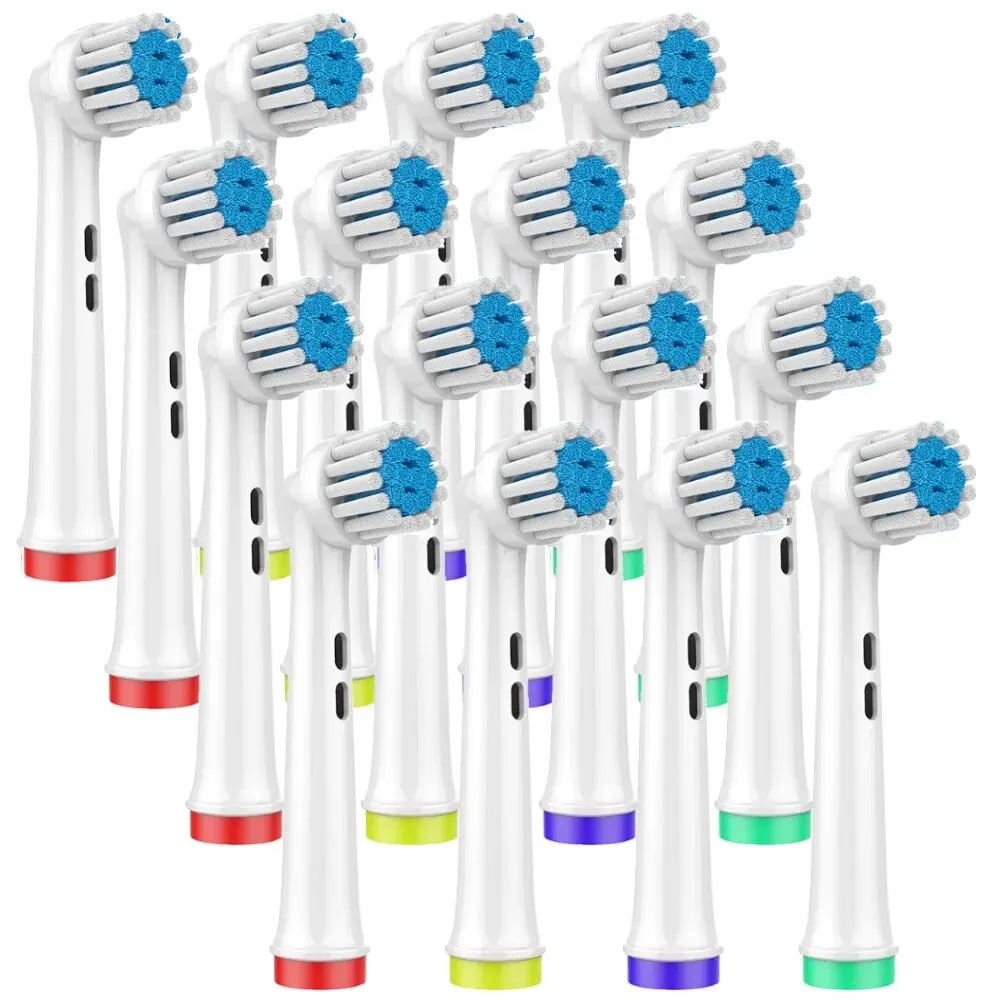 16Pcs Replacement Toothbrush Head Compatible with Oral B ,Suitable for Sensitive Teeth