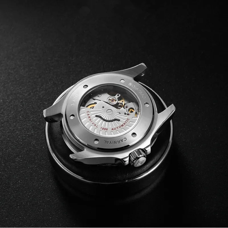 IW كرنفال حركة ساعات المعصم الميكانيكية الشهيرة التلقائي الياقوت الاصطناعي مرآة بسيطة الأعمال مقاوم للماء ساعة رجالي #4