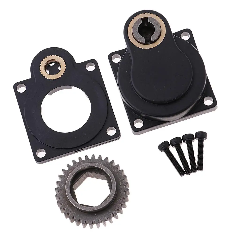 Engine Backpalte E Start Plastic Metal Starter Back Plate Replacement for HSP 94122 94188 RC Car Models