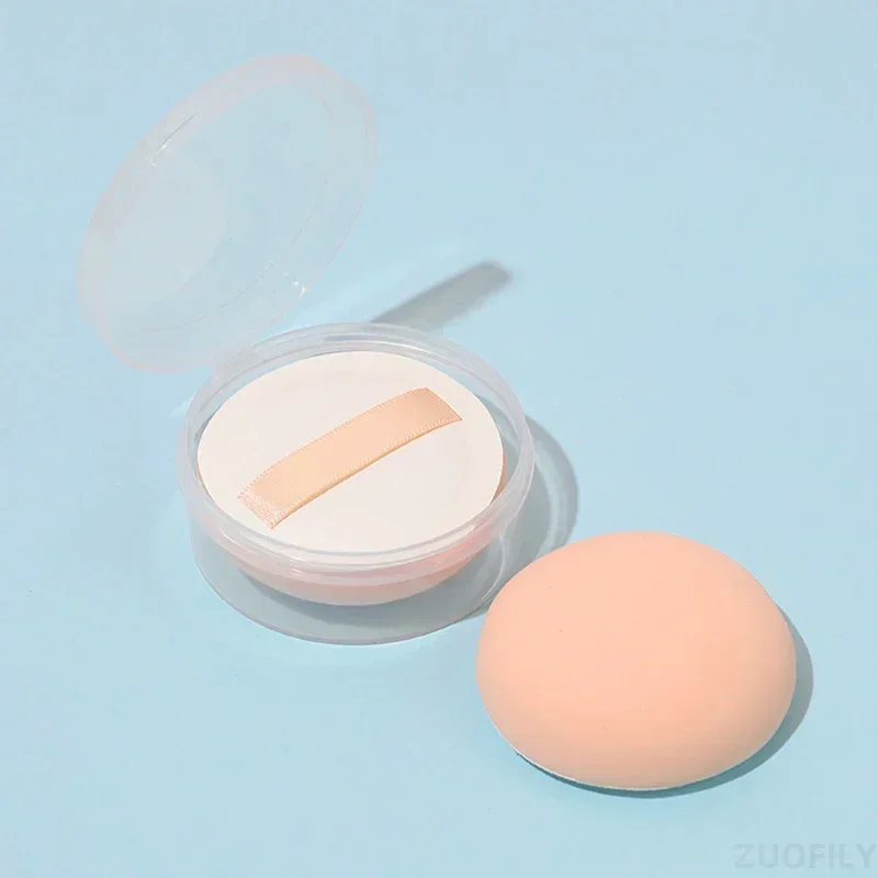 Heallor-Puff de nube supersuave con caja, redonda y cuadrada esponja de maquillaje, seco, húmedo, doble uso, base líquida en polvo, Cosméticos Makeu