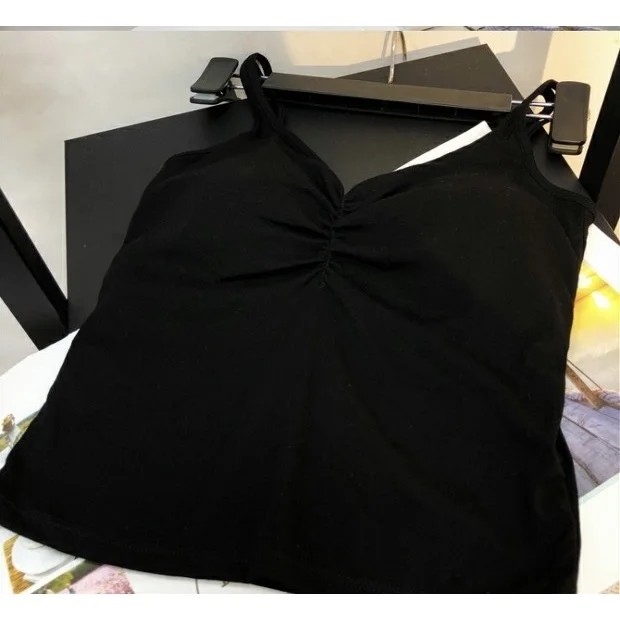 Canotta estiva in cotone ter Ne da donna nuova traspirante in un unico pezzo Bral Bal intimo V-Ne in misto cotone