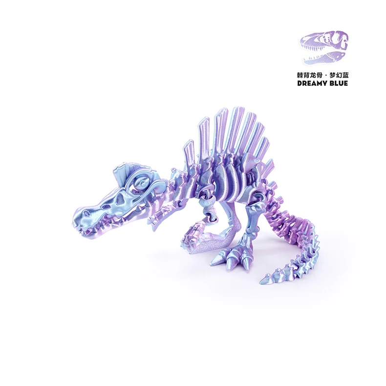 3D-Gedrucktes Rückengriff-Drachen-Ornament Dinosaurier-Serie Lustiges Ornament Handgefertigtes Skelett-Simulations-Ornament – Detail 16