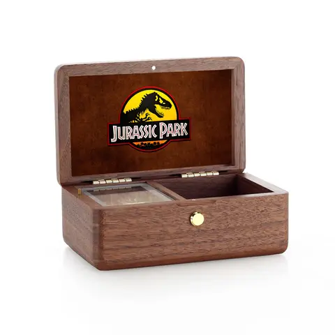 SOFTALK Jurassic Park Wooden personalized music box room decoration Valentine's Day birthday Christmas gift