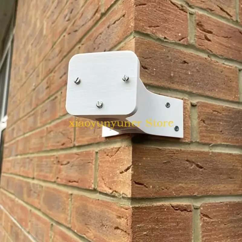 P9JB Corner Wall Mount for Security Camera, ABS Camera Mount with Top and Lower Plates, Corner Saving Install for Home Office