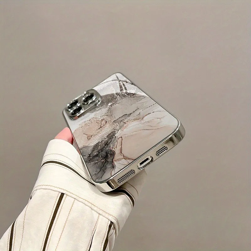 Marble Texture Pattern Luxury Tempered Glass Phone Case for Xiaomi Redmi Note 14 14c 13 12 13c 11 10 10c A3 A2 A1 Pro PLUS 4G 5G