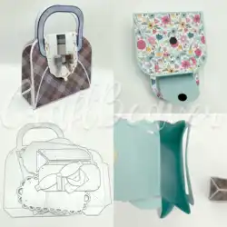 3D Handbag Metal Cutting Dies Die-cuts Set Scrapbooking DIY Decorative Paper Handicraft Gift 2024 New Arrivals