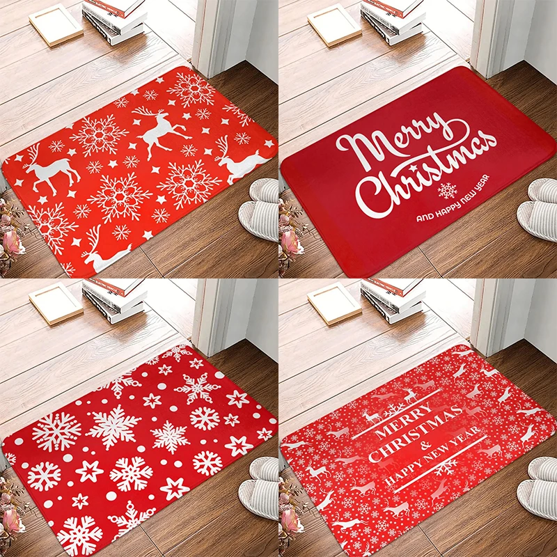 Christmas floor mats living room porch entrance door mats bathroom kitchen floor mats home decoration floor carpet