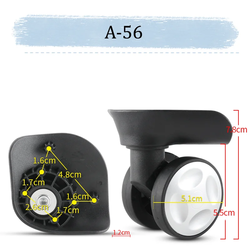 Per Hongri A-56 Sostituzione ruota universale Facile da installare Accessori per ruote per bagagli da viaggio Spingere e tirare Liscio e silenzioso