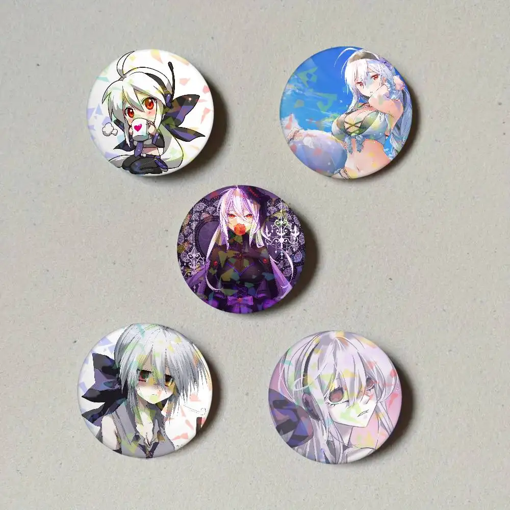 Singer Y-Yowane Haku Laser Button Pins Backpack Clothing Decor Brooch Fiction Badge Jewelry Gifts