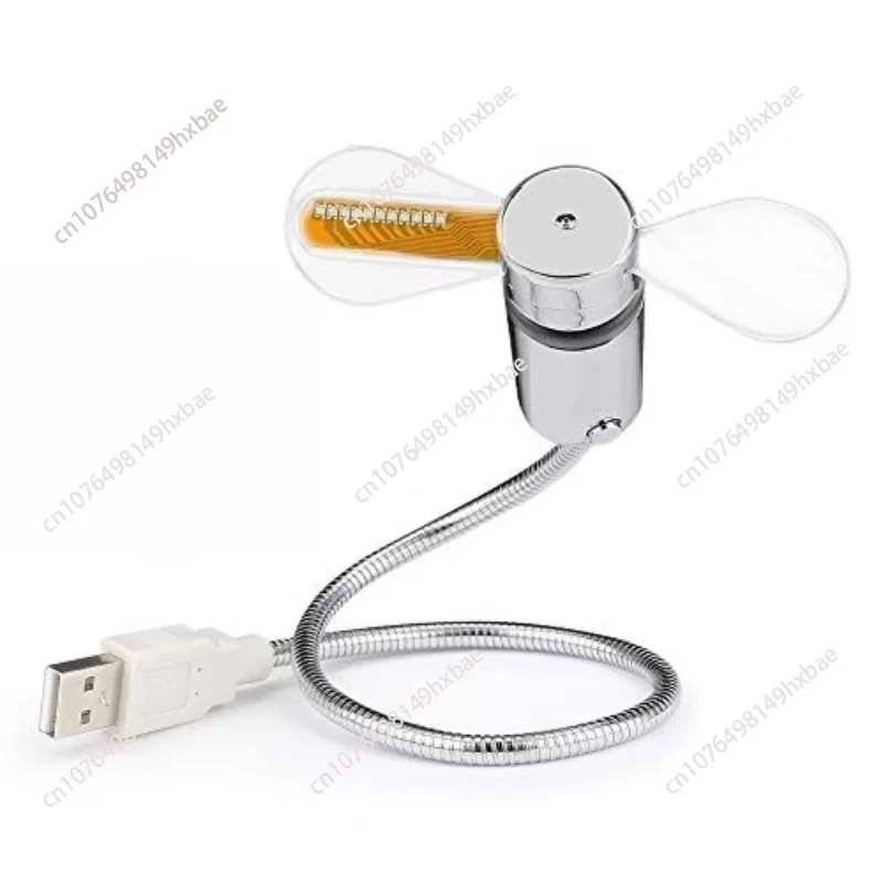 USB Fans Mini Time Display Creative Gft With LED Light New Cool Gadgets Products For Laptop PC Dropship 2025