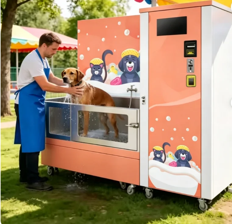 Customize Full-automatic Intelligent Pet Bath Machine Constant Temperature Quick Drying  Dog Cat Shower Washing Grooming Tool