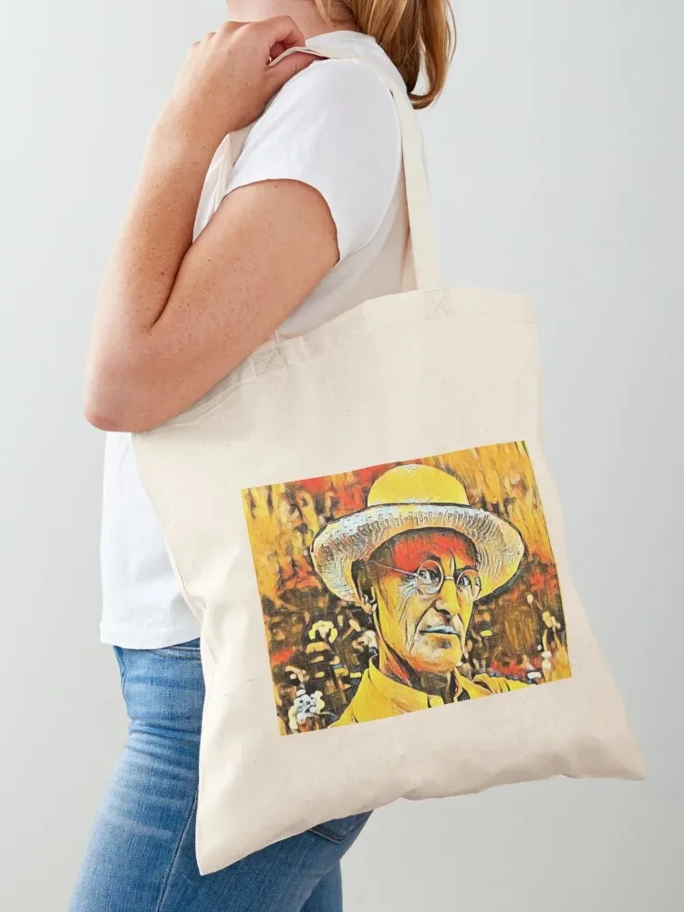 

Portrait of Hermann Hesse Tote Bag Women's bag reusable shopping bags supermarket folding bag bags woman 2025