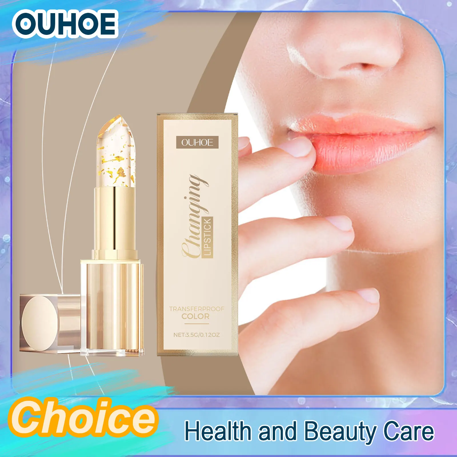 

Transferproof Color Changing Lipstick Moisturizing Repairing Deep Nourishment Plumping Jelly Transparente Long Lasting Lip Balm