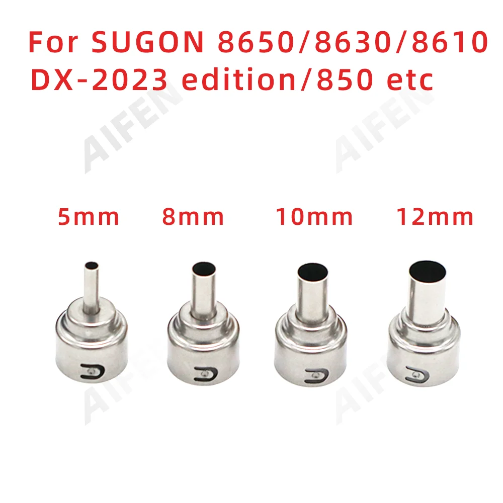 SUGON 8650/ 8630/8610DX-PRO Hot Air Gun Nozzles Station Solder Welding Accessories Hair Dryer Nozzle for Soldering