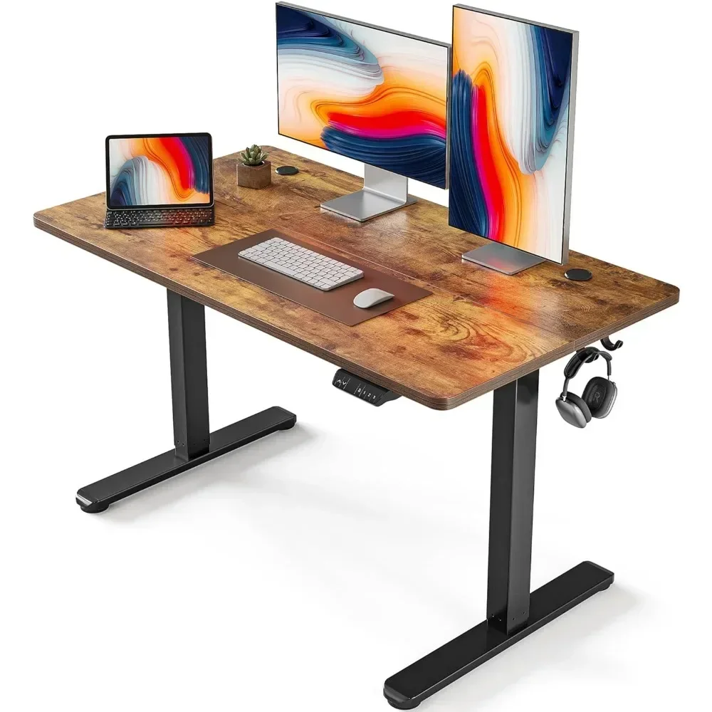 Electric Standing Desk, 48 x 24 Inches Height Adjustable Stand up Desk, Sit Stand Home Office Desk, Computer Desk