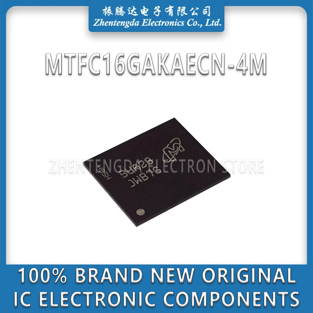 

MTFC16GAKAECN-4M MTFC16GAKAECN JWB76 IC Chip VFBGA-153