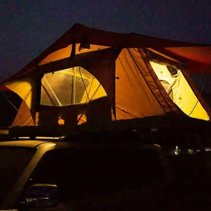 New 4x4 Vehicle Car Tent Offroad Outdoor Overland Camping Roof Rack 4WD Light Weight Hard Shell Roof Top Tent with Air