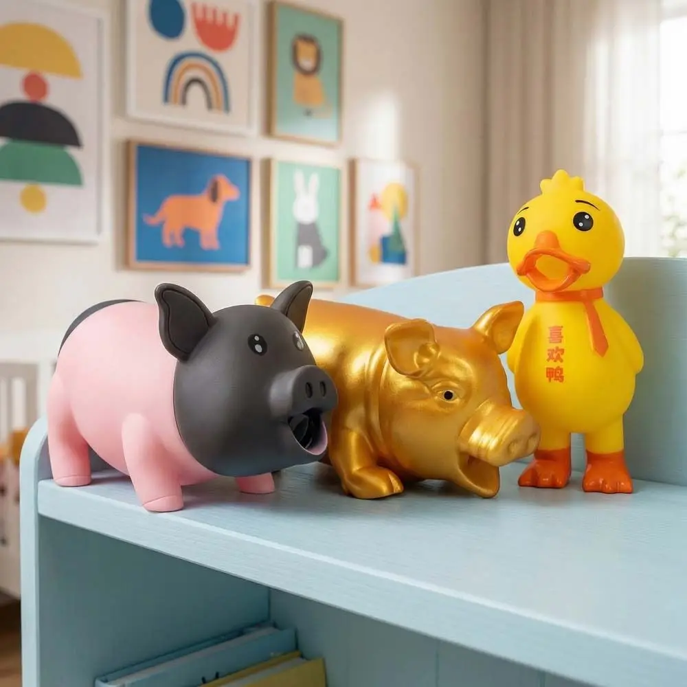 Big Fat Pig Fat Pig Squeeze Sound Squeeze Function Squeak Sound Pets Dog Shrilling Noise Vent Design Squeak Vent Pig Sound