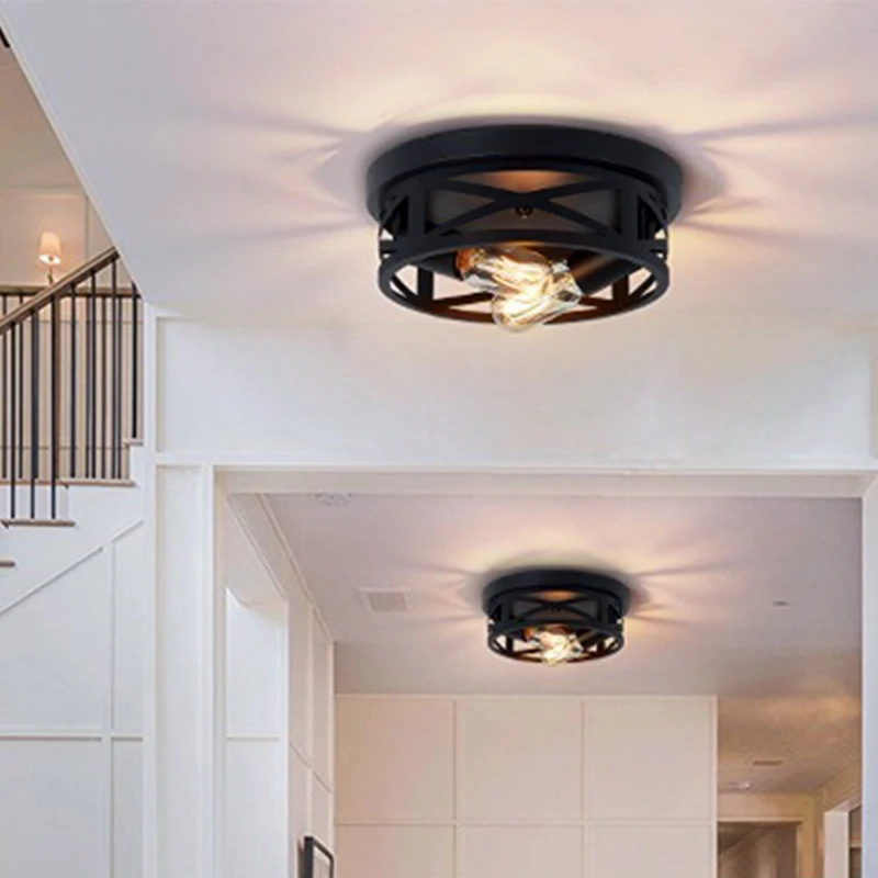 Modern LED Ceiling Light Interior Lighting Fixture Corridor Kitchen Bedroom Living Room For Home Decoration Retro Ceiling Lamps