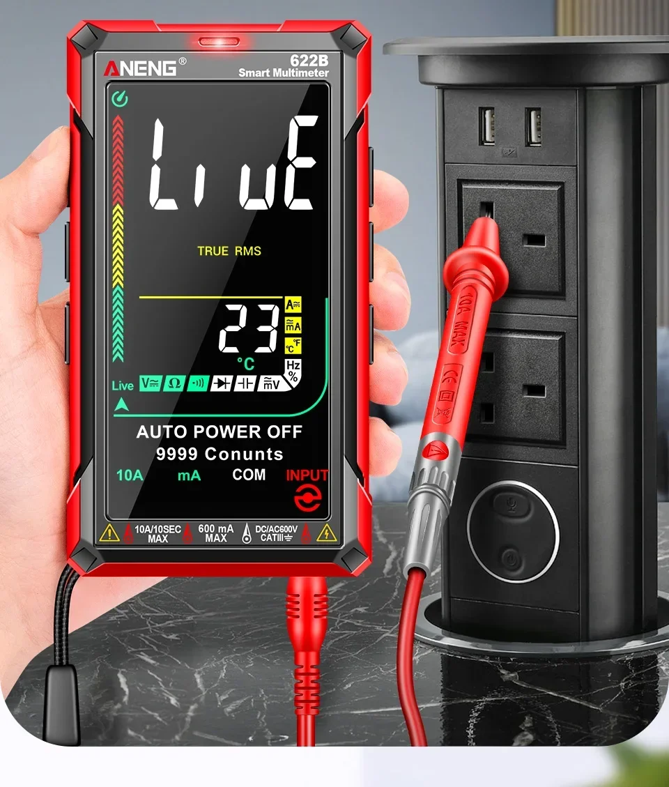 ANENG 622A/622B Smart Digital Multimeter AC/DC Spannung Strom Kondensator Widerstand NCV Spannung Induktion Infrarot Laser Tester – Detail 13