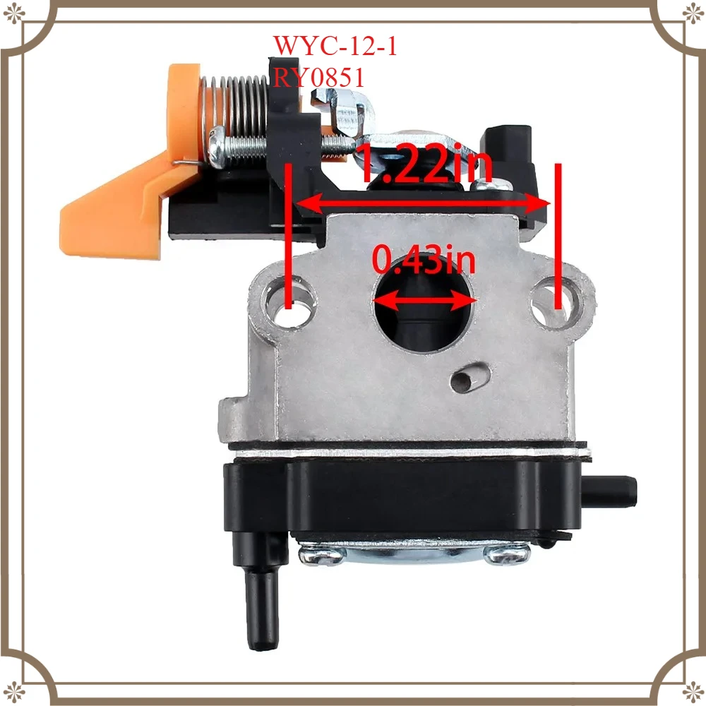 Suitable for Ryobi Walbro WYC-12-1 & Models 308028001 985892001 08570 RY0851 Trimmer - Compatible