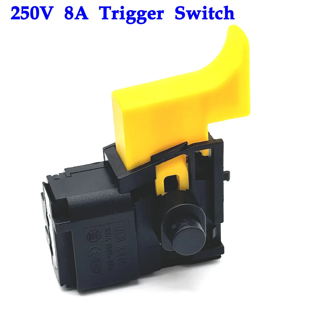 

20PCS Pistol Drill Speed Switch 250V 8A Lock On Power Electric Hand Drill Speed Control Trigger Switch connector 160/200