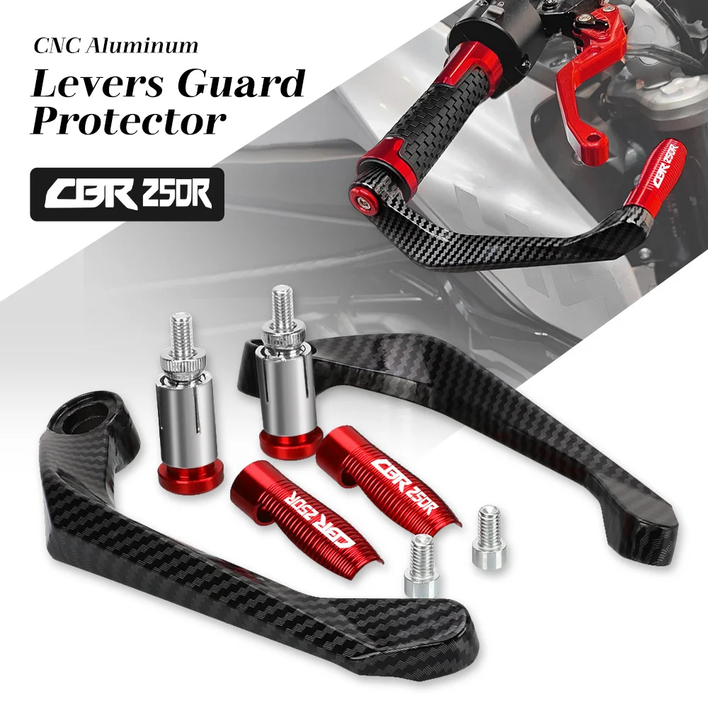 

For Honda CBR250R 2011 2012 2013 CNC Aluminum Motorcycle Handlebar Grips Guards Brake Clutch Levers Handle Bar Protector Guard