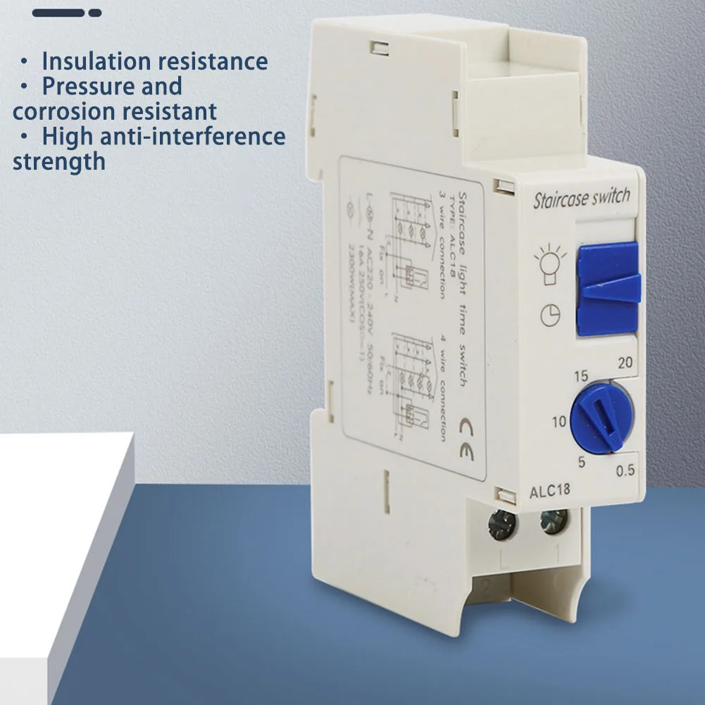 

ALC18 Corridor Time Control Switch with Delay Off Feature 220 230VAC Mechanical Timer for Various Applications