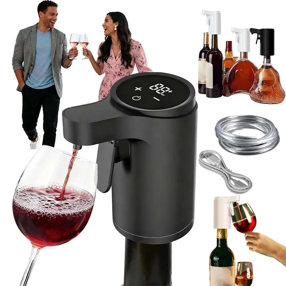 Adjustable Intelligent Induction Wine Extractor USB Charging Wine Dispenser Infinite Adjustment Touch Automatic Wine Dispenser