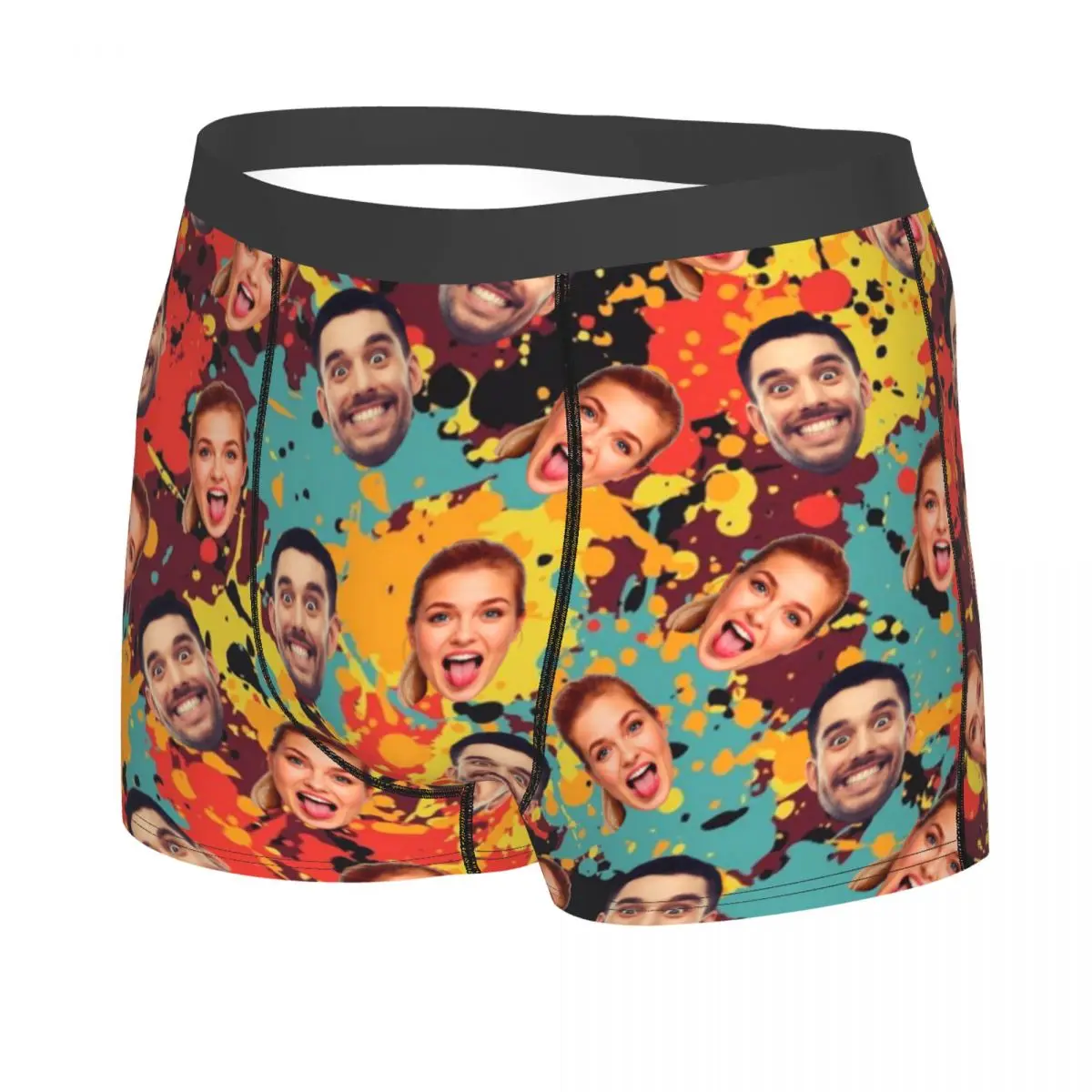 Personalized Custom Face Photo Valentine'S Day Underwear Birthday Gift For Boyriend Boxer Briefs Shorts Panties Soft Underpants