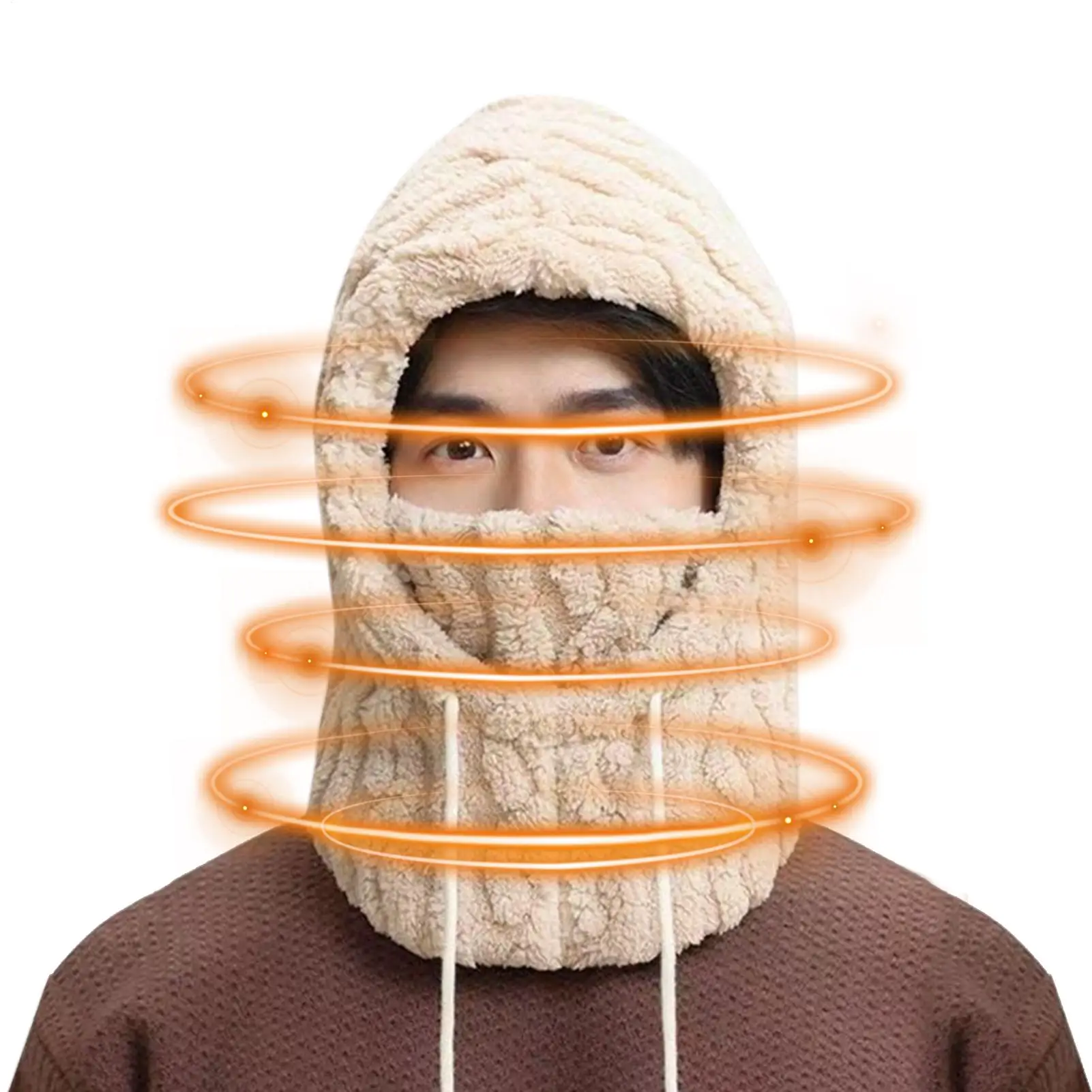 

Warm Hat Windproof Adjustable Waterproof Thermal Cold Weather Snow Face Warmer For Men Women Adults Outdoor Riding Cycling