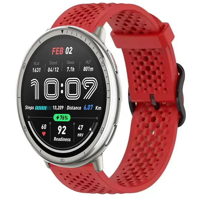 Cinturino in silicone da 20mm 22mm per Amazfit Bip 6 5 GTR 4 Active 2 Balance 2 Bracciale da polso Huawei Watch 5 GT5 GT5 Pro 46mm Correa