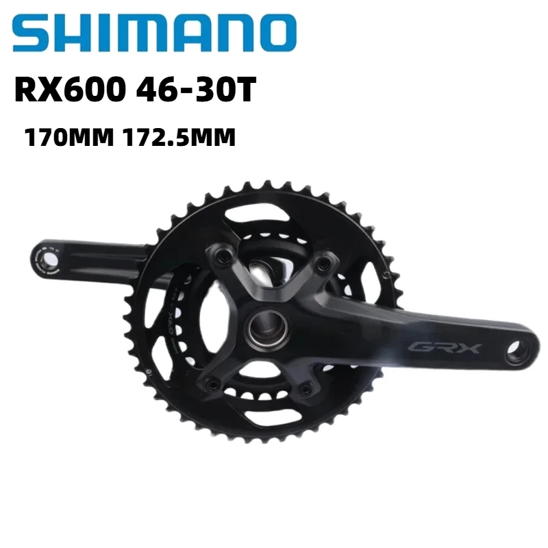 SHIMANO GRX RX600 Gravel Crankset 2x10 Speed 170mm 172.5mm  46-30T GRX 10 11 20speed 110BCD For Gravel Road Bike Bicycle