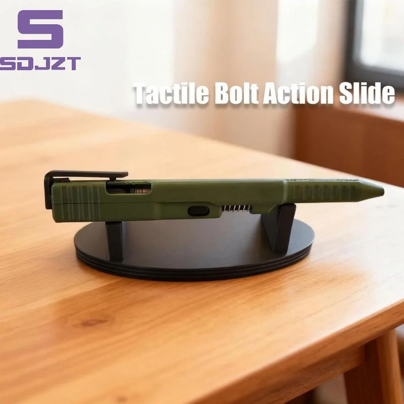 1Pcs Versatile 3D Printed Tactical Pens EDC Practical Slide-Action Ballpoint Pen Unique Creative Writing Accessories