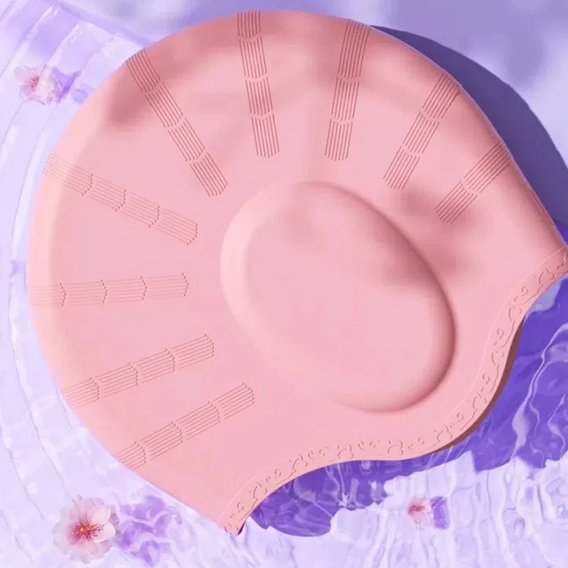 Bonnet de bain en silicone pour protection des oreilles, haute élasticité, confortable, pas d'étranglement, étanche, bonnet de bain professionnel pour adulte