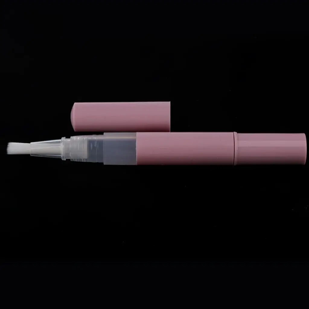 5 stuks 3 ml draagbare lege pen met borstel nagelriemolie container balsem nagellak buis