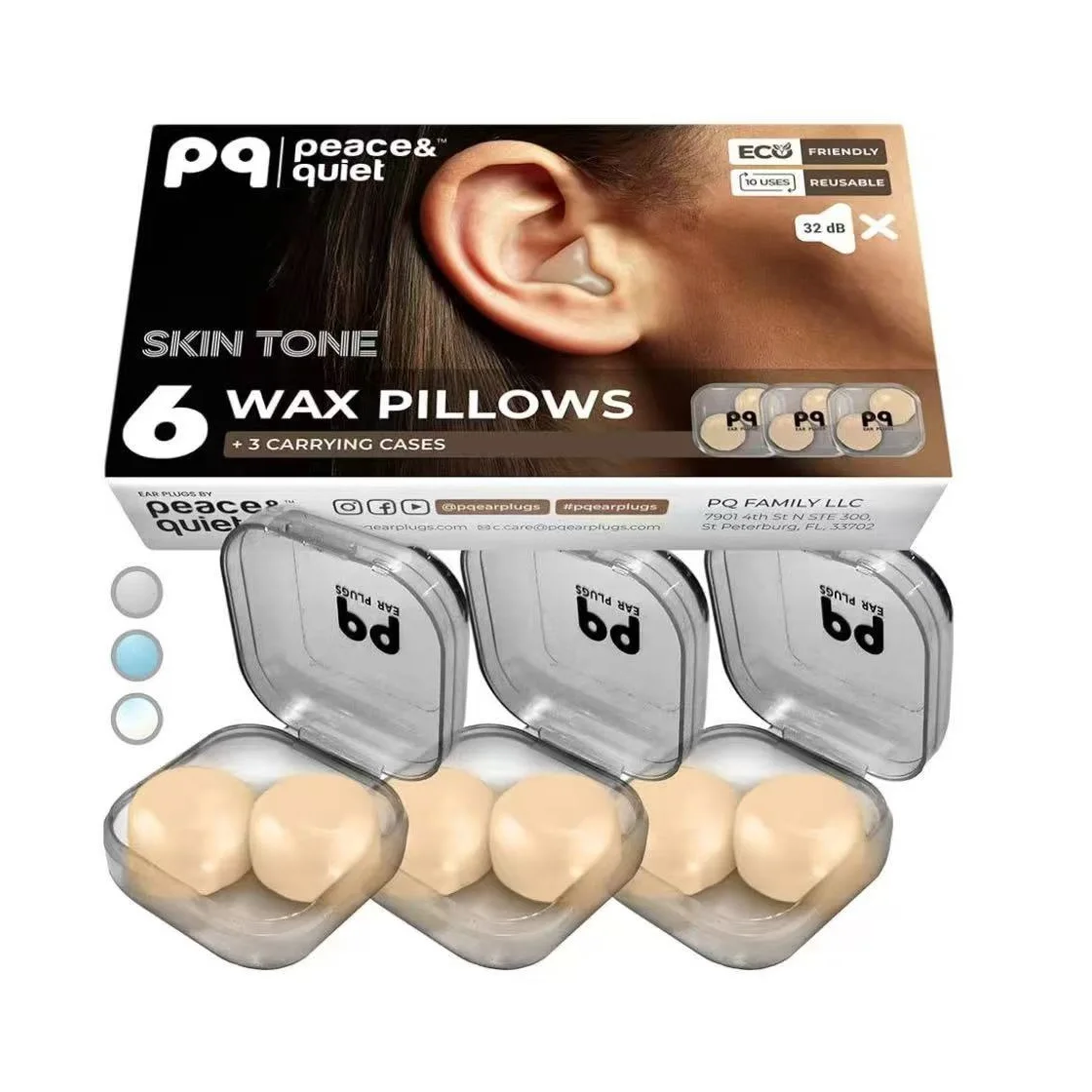 

Shapeable Silicone Mud Earplugs Reusable Anti Noise Earplug Studying Sleep Aid Portable Flexible Ear Plug Safety Protection