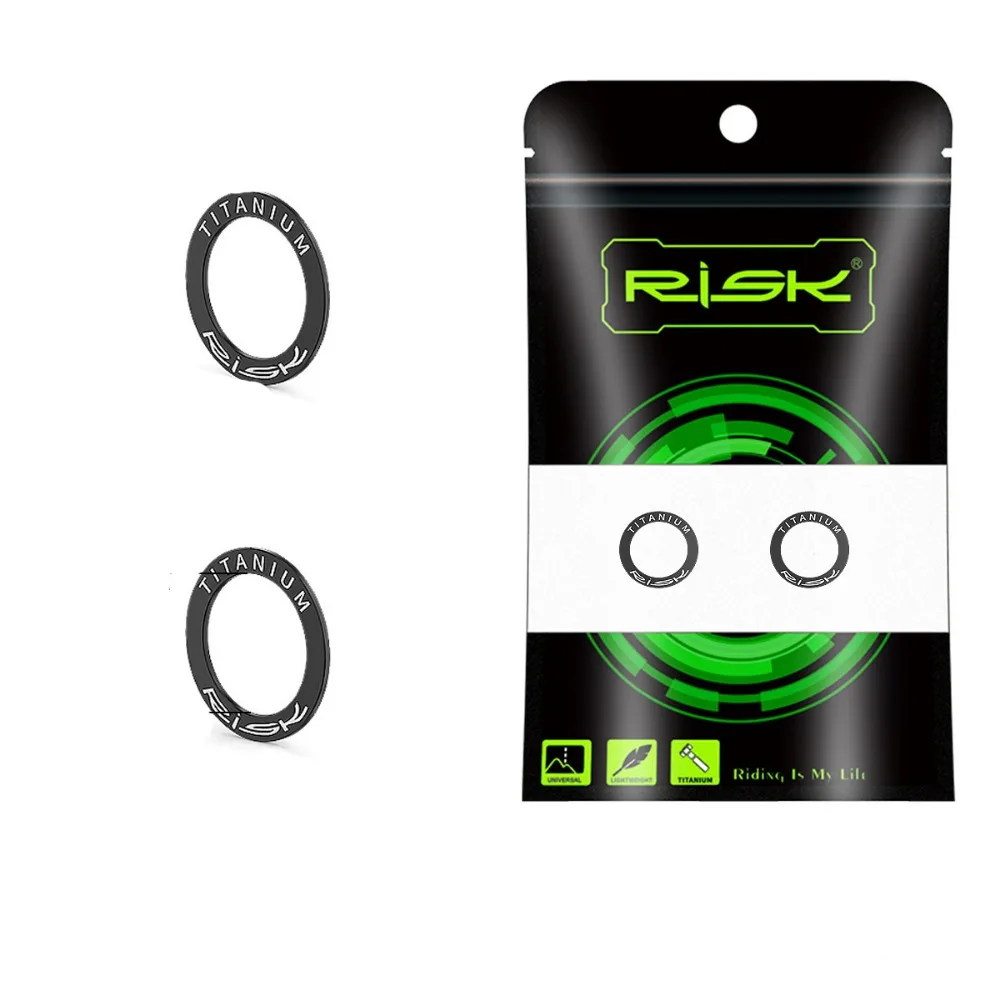 

2PCS Protective Gasket Ring Bicycle Pedal Washer OD 20mm O Ring Bicycle Spacer Gasket Titanium Durable