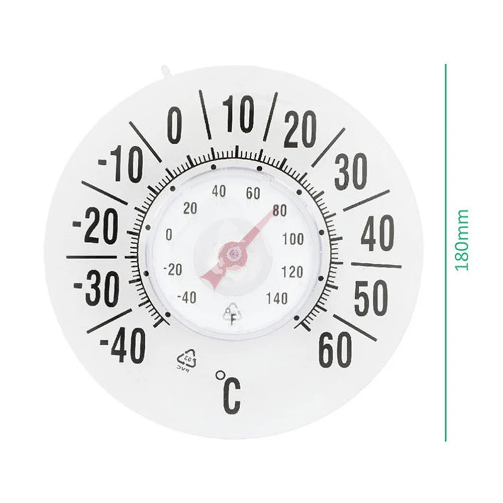 Janela doméstica termômetro de janela de monitoramento de estufa à prova d'água termômetro doméstico instalação autoadesiva