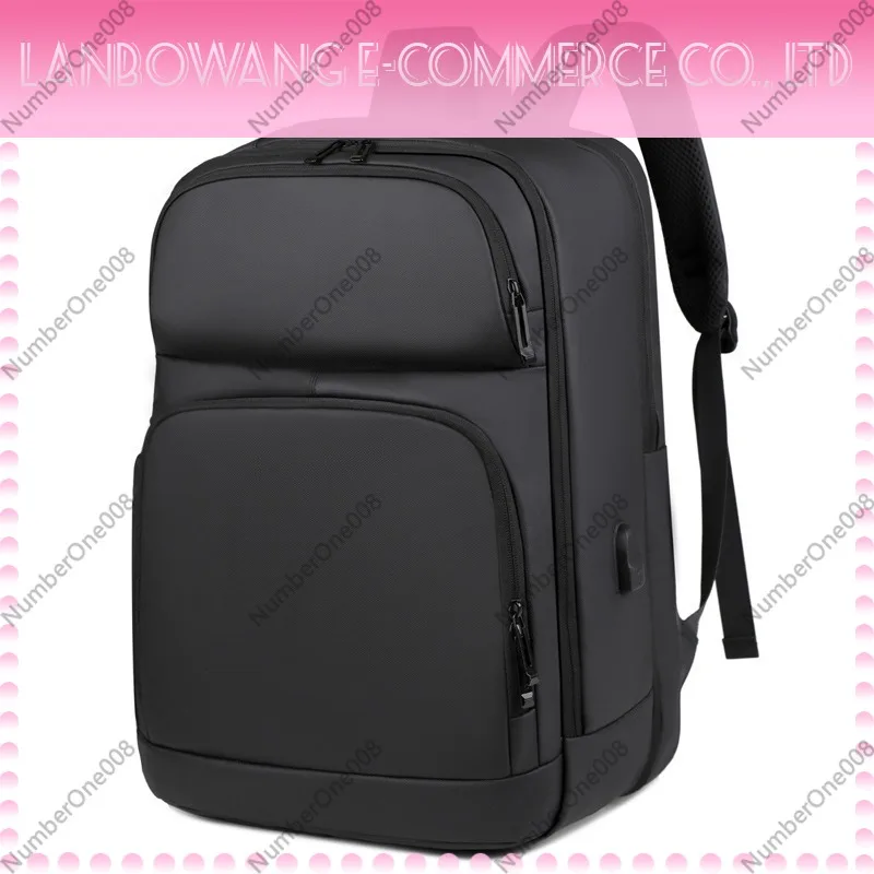Large Capacity Men's Business Laptop Backpack Multi-functional Waterproof Travel Backpack for Business Trip Office Daily Use