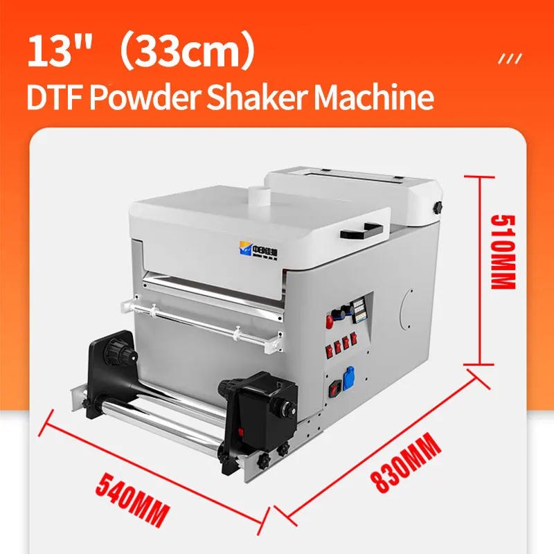 Fcolor A3 Automatic DTF Powder Shaker and Dryer Machine 13in Hot Melt Adhesive Powder Curing Oven for Epson A3 DTF Printer