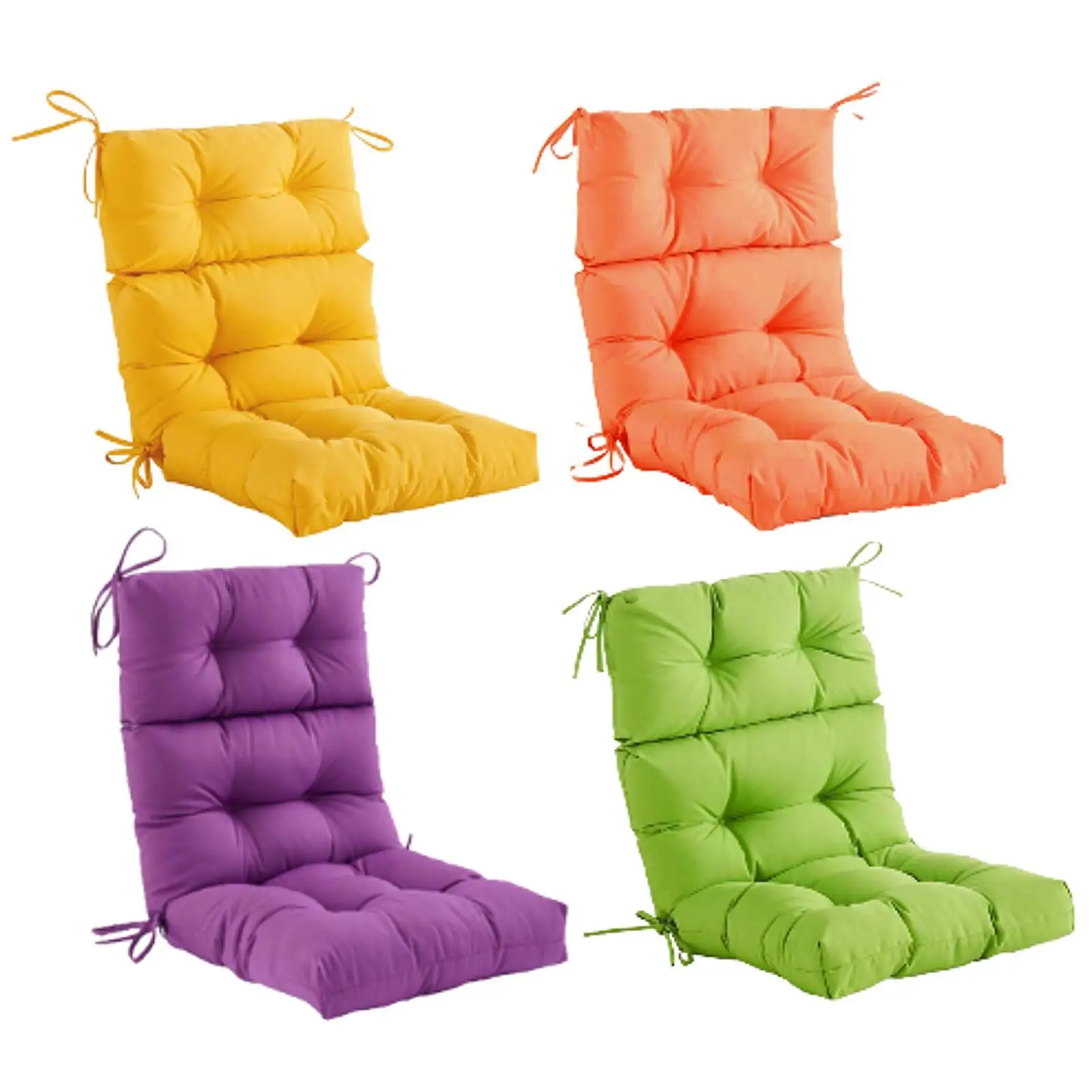 Garden Rocking Chair Cushion Foldable for Deep Seating Lounger Chair Cushion