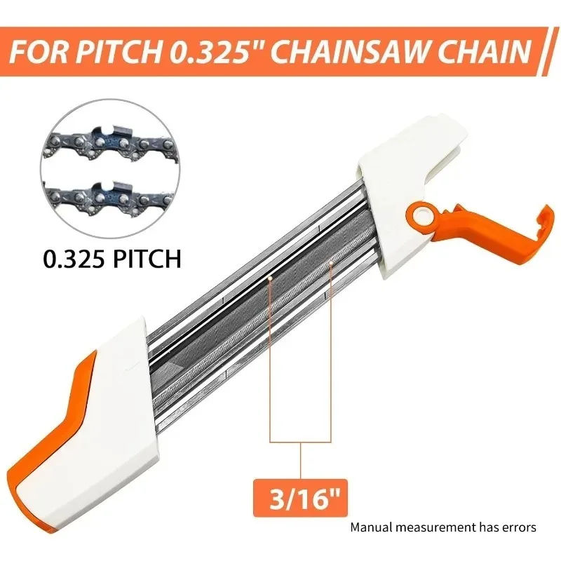 New! High Quality for Stihl 4.8mm 2 IN 1 Easy Chainsaw File Chain Sharpener Whetstone Kits