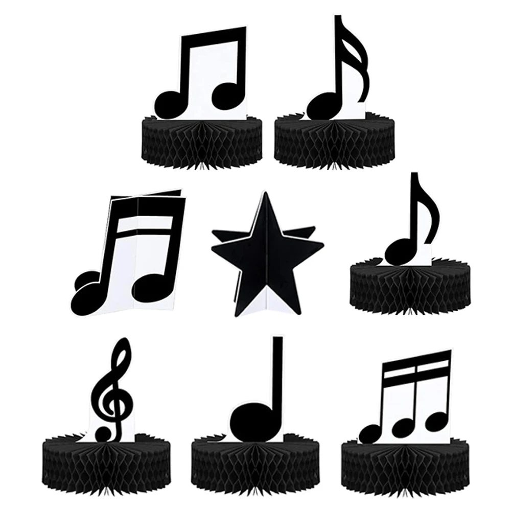 

8pcs Symbol Ornaments Birthday Decorations Note Party Honeycombe Centerpiece Notes Table Decoration Party