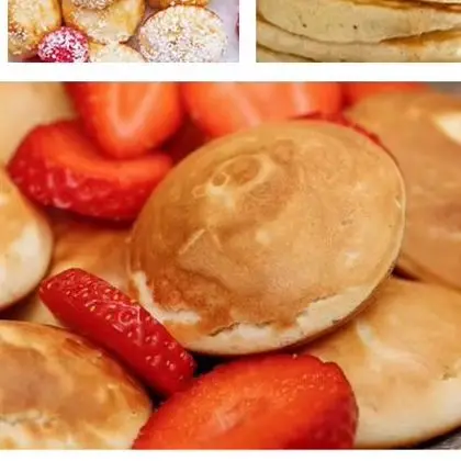 Mini Commercial Pancake Maker 25-Hole Cast Iron Thickened Non-Stick Pancake Maker 110V 220V Round Dorayaki Waffle Maker