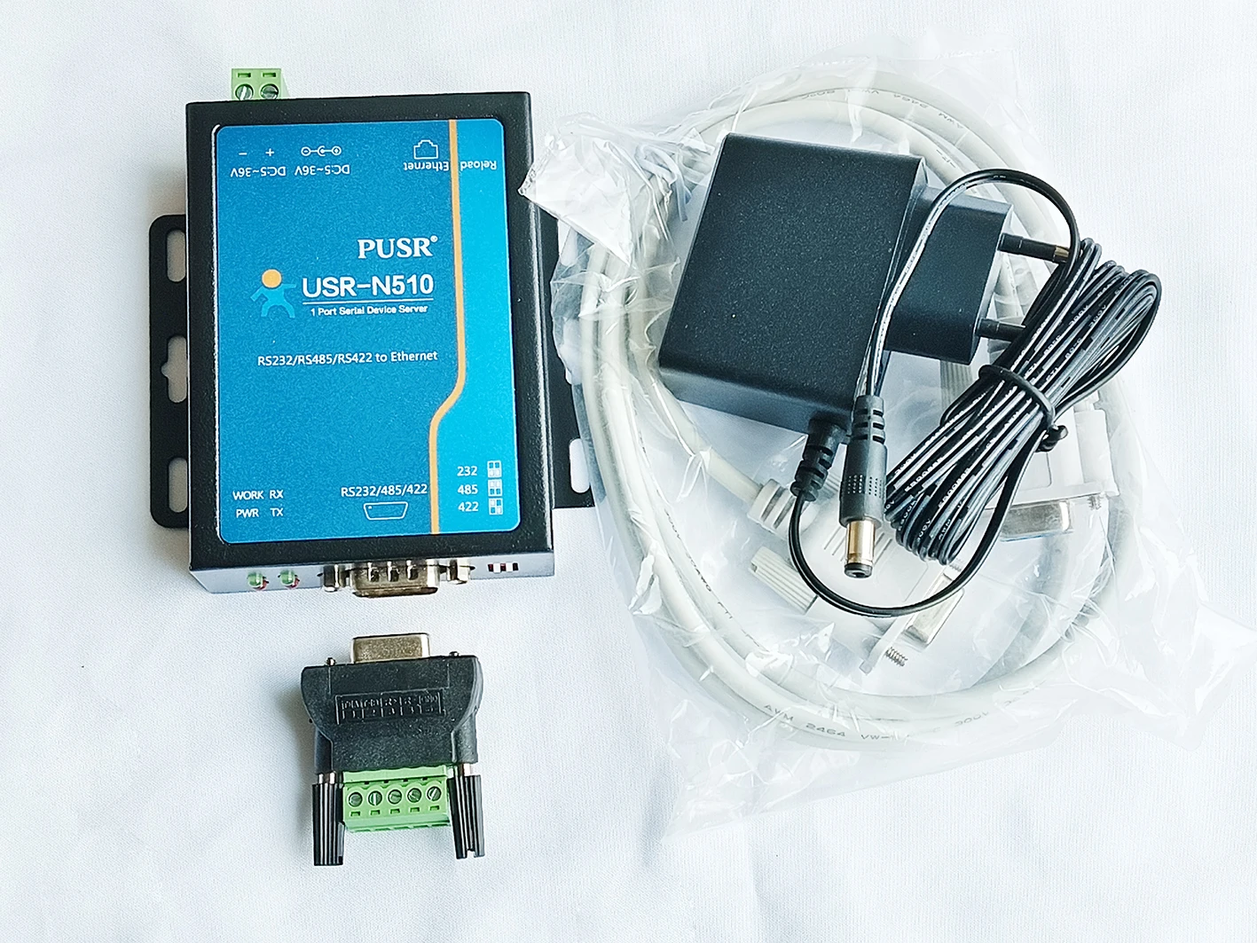 USR- N510 Industrial Modbus Gateway Serial RS232/RS485/RS422 to Ethernet Converter Command IoT Device 5-36V CE/FCC Certified