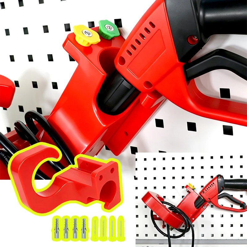 High Pressure Water Gun Hanging Rack Car Washer Bracket Wall Mounted Wash Pipe Hook Hose Tools Storage Holder Car wash SHX014