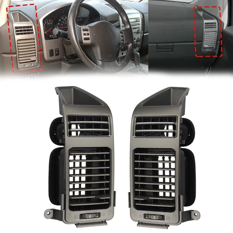 A/C Dashboard Vents Air Conditioning Vents Left+Right Automotive For Nissan Titan Armada 04-06 68421-7S000 68420-7S000