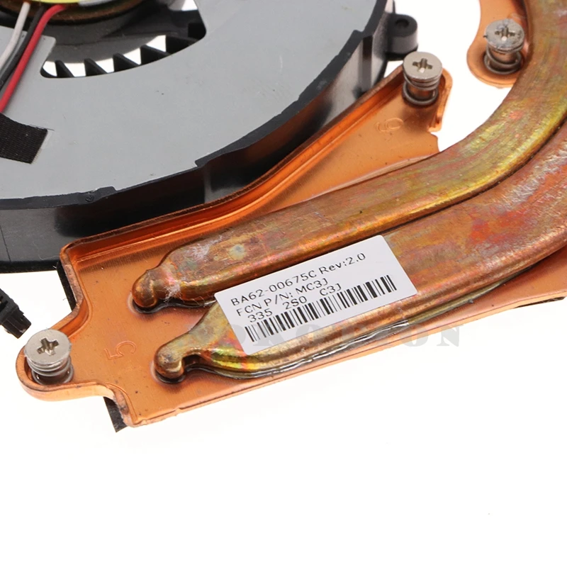 BA62-00675A BA62-00675C Radiator For Samsung NP550P5C NP550P7C Laptop CPU GPU Cooling Fan Heatsink KSR0805HB BA81-16653A