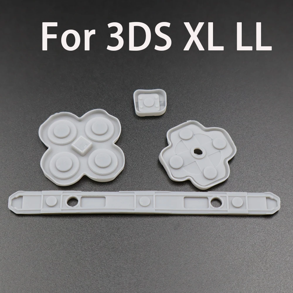 1 комплект внутренней клавиатуры из силиконовой резины для 3DS и 3DS XL, новой 3DS и новой 3DS LL, запасная часть проводящей кнопки